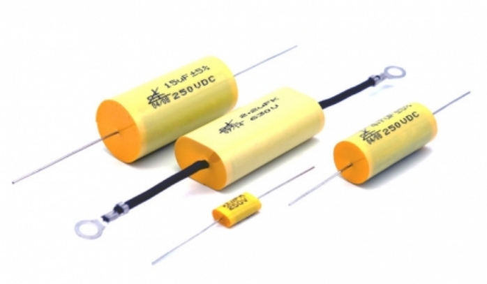 thumbnail image 2 of Matched Pair Arcotronics 10uF 100V 5% MKT Axial Polyester Capacitor – TGL43199, Made In Germany 2 of 5